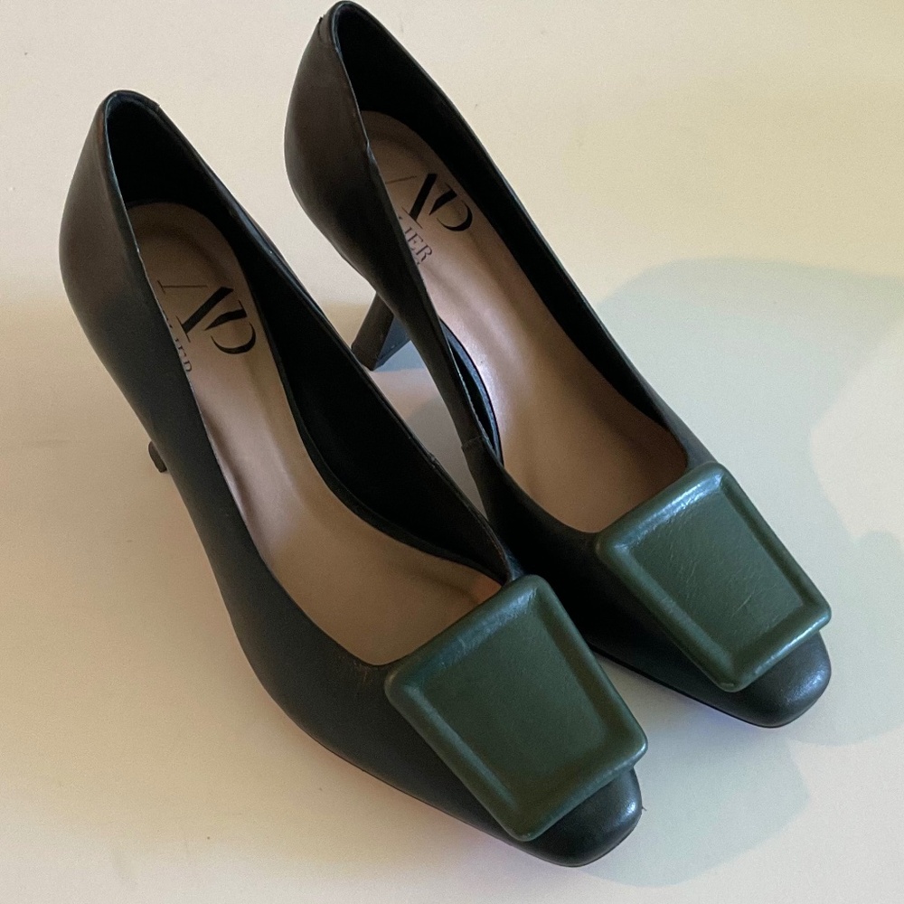 ATP ATELIER PIETRINI Italy Heels Black Green Size 37 - Picture 4 of 14